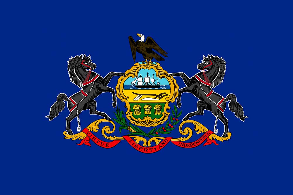 Flag of Pennsylvania, USA